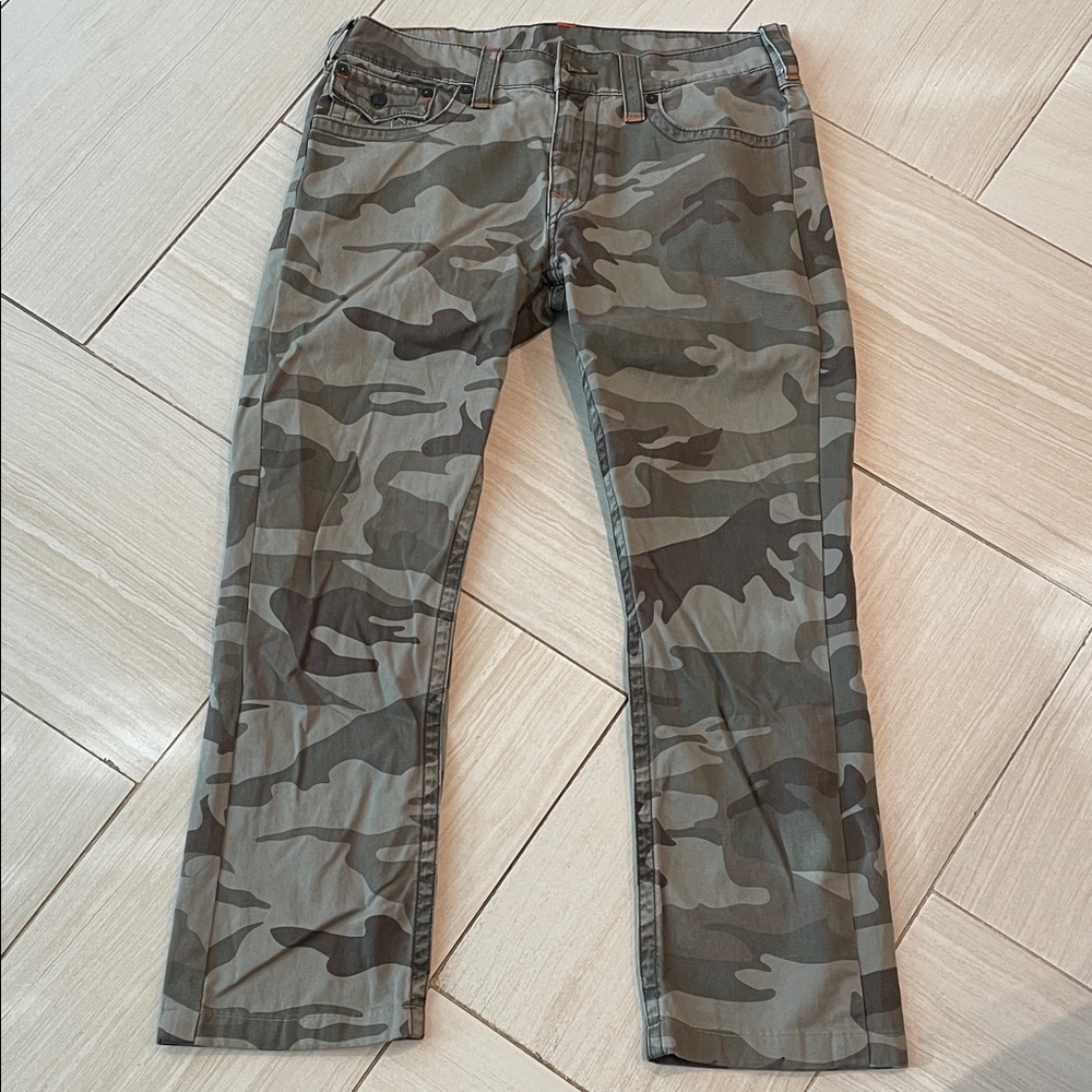 True Religion Gray Camouflage Jeans